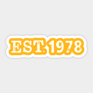 EST 1978 Sticker